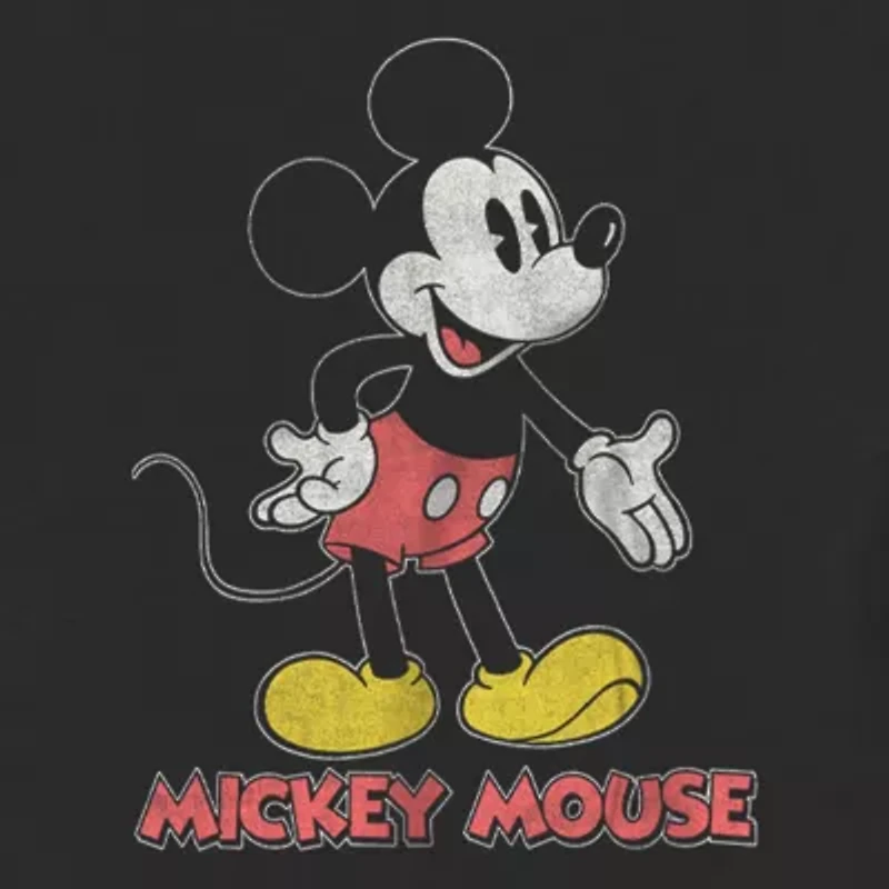 Disney Collection Toddler Boys Crew Neck Short Sleeve Regular Fit Mickey Mouse Graphic T-Shirt