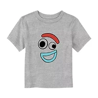 Disney Collection Toddler Boys Crew Neck Short Sleeve Regular Fit Toy Story Graphic T-Shirt