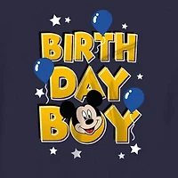 Disney Collection Toddler Boys Crew Neck Short Sleeve Regular Fit Mickey Mouse Graphic T-Shirt