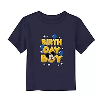 Disney Collection Toddler Boys Crew Neck Short Sleeve Regular Fit Mickey Mouse Graphic T-Shirt