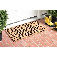 Calloway Mills Black And Red Outdoor Rectangular Doormat