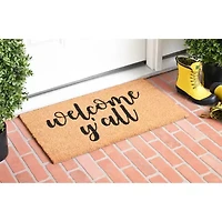 Calloway Mills Welcome Y'All Outdoor Rectangular Doormat