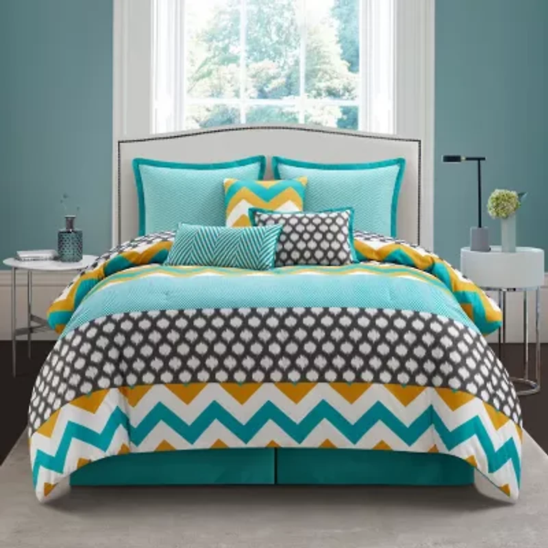 Stratford Park Niana 7-pc. Chevron Lightweight Comforter Set