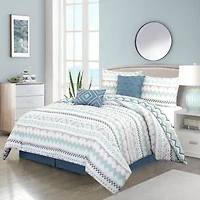Stratford Park Sasha 6-pc. Geometric Lightweight Comforter Set