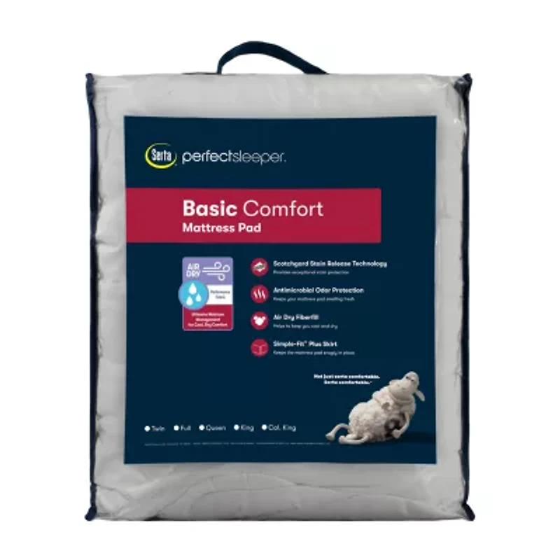 Serta Air Dry Basic Comfort Mattress Pad