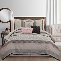Stratford Park Amina 7-pc. Geometric Midweight Comforter Set