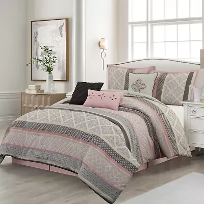 Stratford Park Amina 7-pc. Geometric Midweight Comforter Set
