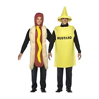 Unisex Adult Hot Dog & Mustard Couples Costume