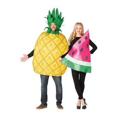 Unisex Adult Pineapple & Watermelon Couples Costume