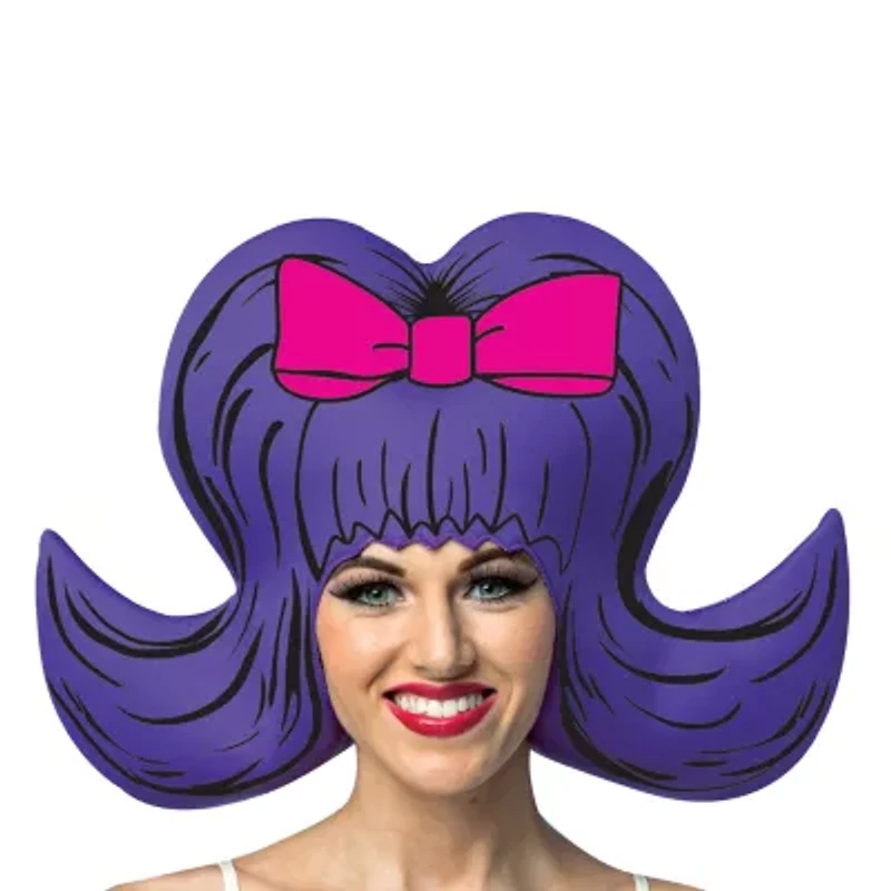 Womens Comic Bouffant Foam Wig Costume Accessory