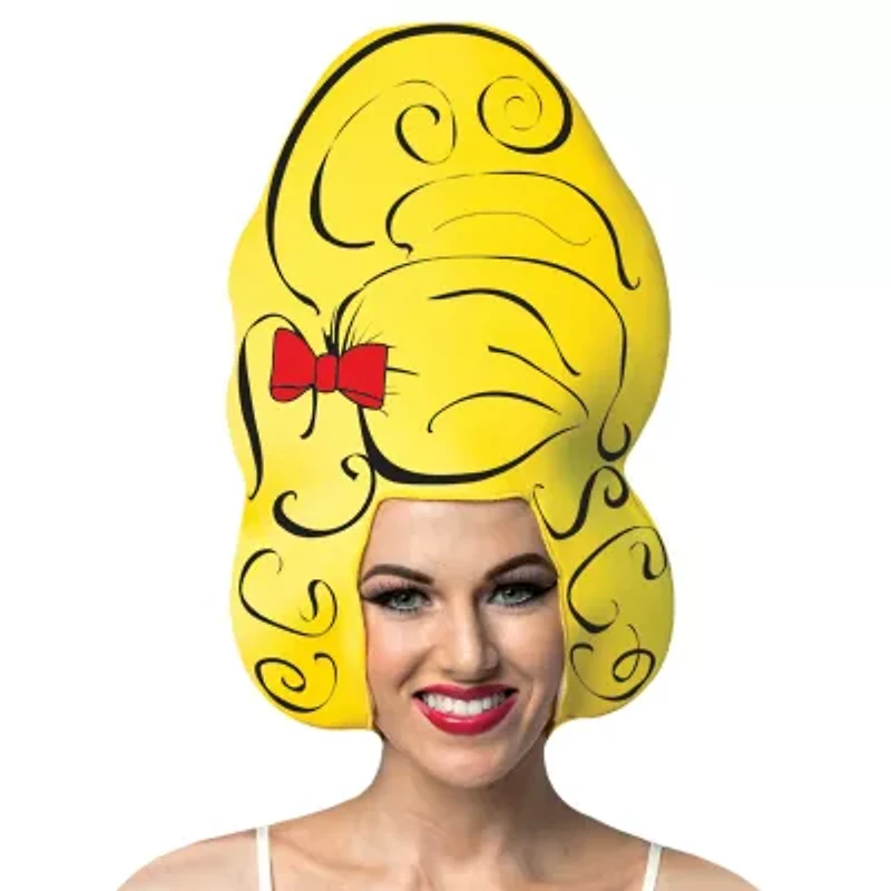 Womens Comic Beehive Foam Wig Costume Accessory