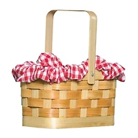 Unisex Adult Purse Gingham Basket Costume Accessory