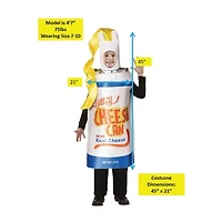 Little & Big Kid Unisex Cheezy Cheese Spray Child Costume