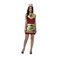 Womens Wine Dress Costume