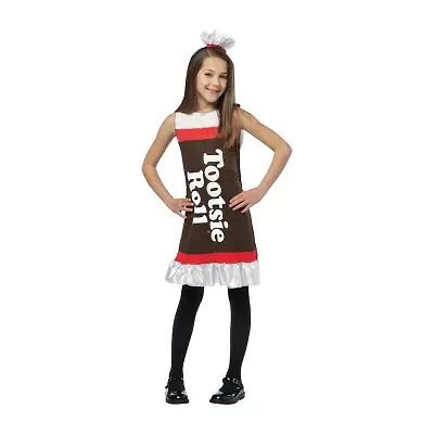 Little & Big Kid Girls Tootsie Roll Tank Dress Costume