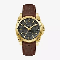 Bulova Luxury  Icon Mens Brown Leather Strap Watch 97b216