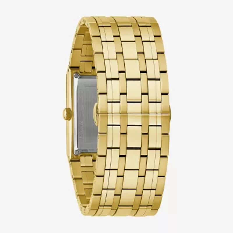 Bulova Modern Marc Anthony Mens Diamond Accent Gold Tone Stainless Steel Bracelet Watch 97d132