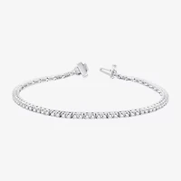 H-I / Si2-I1) CT. T.W. Lab Grown White Diamond 10K or 14K Yellow Gold Inch Tennis Bracelet