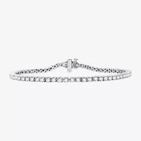 4 CT. T.W. Natural White Diamond 10K or 14K Yellow Gold 7.25 Inch Tennis Bracelet