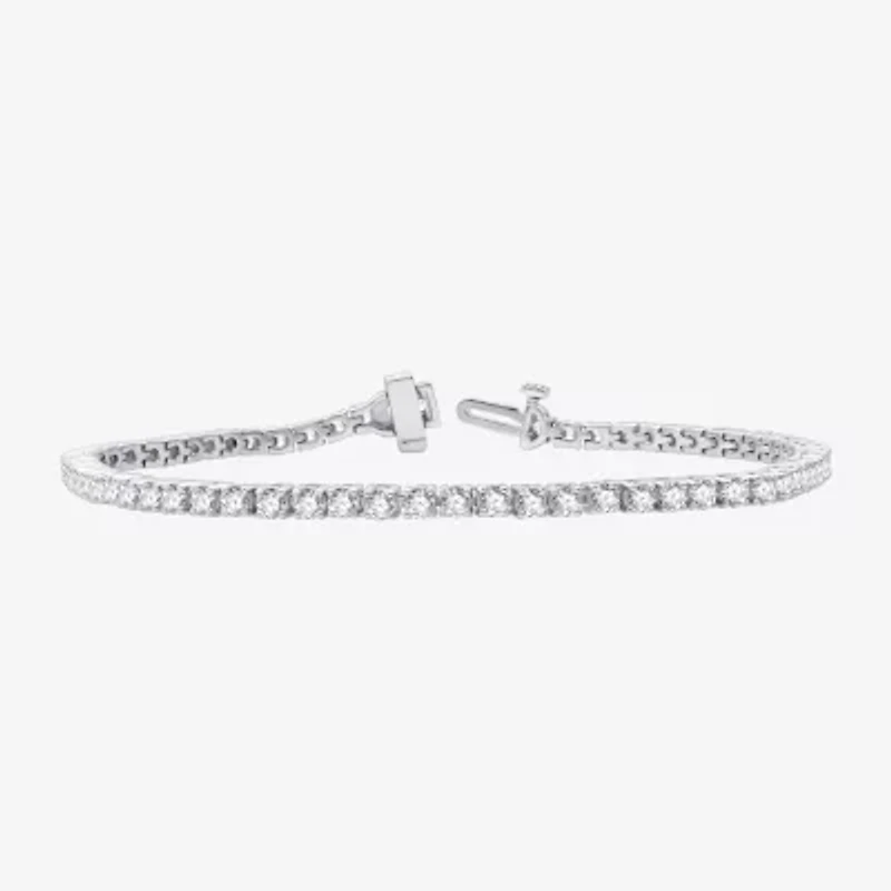 4 CT. T.W. Natural White Diamond 10K or 14K Yellow Gold 7.25 Inch Tennis Bracelet