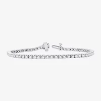 4 CT. T.W. Natural White Diamond 10K or 14K Yellow Gold 7.25 Inch Tennis Bracelet