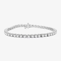 H-I / Si2-I1) CT. T.W. Lab Grown White Diamond 10K or 14K Yellow Gold Inch Tennis Bracelet