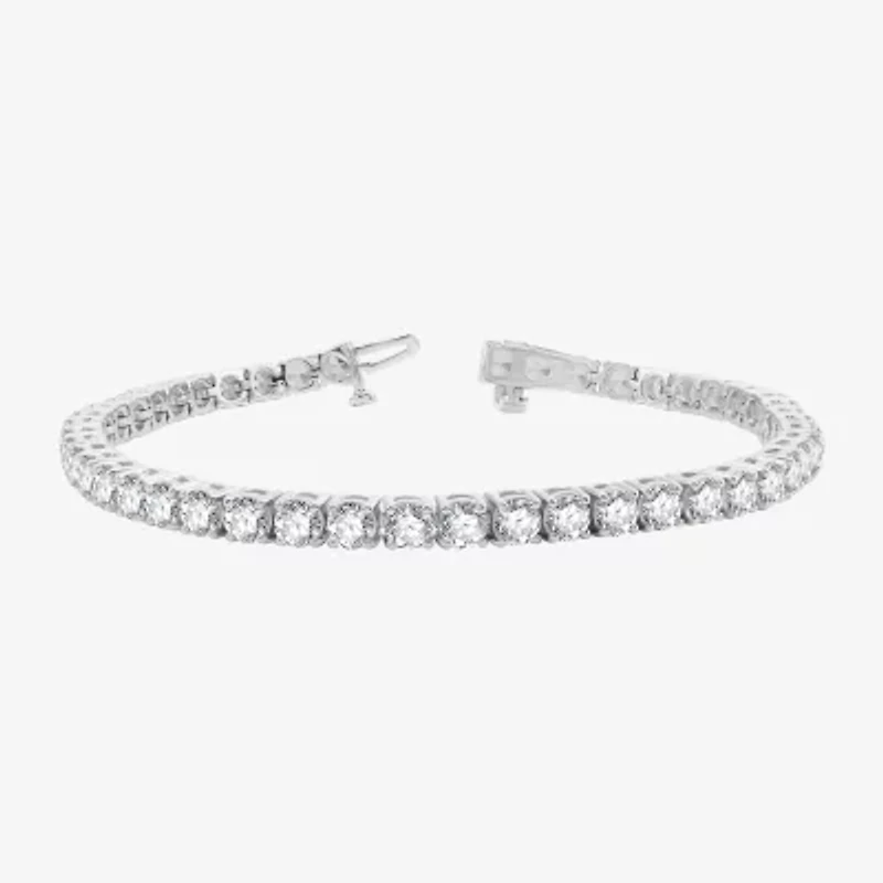 H-I / Si2-I1) CT. T.W. Lab Grown White Diamond 10K or 14K Yellow Gold Inch Tennis Bracelet