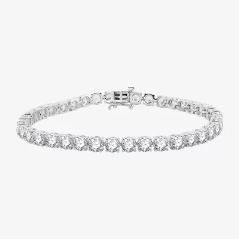 H-I / Si2-I1) CT. T.W. Lab Grown White Diamond 10K or 14K Yellow Gold Inch Tennis Bracelet