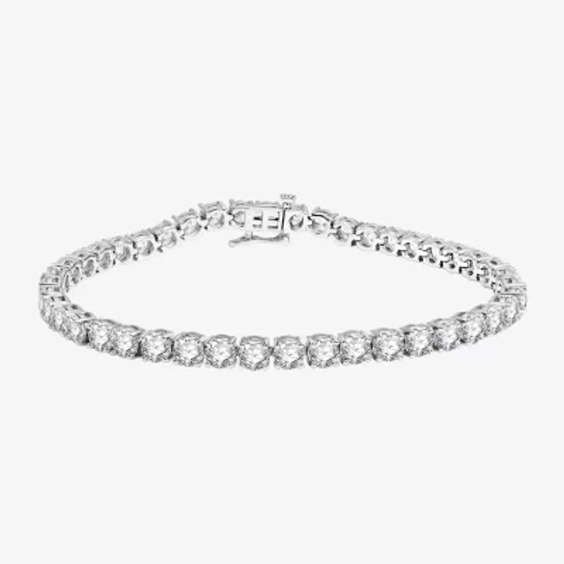 H-I / Si2-I1) CT. T.W. Lab Grown White Diamond 10K or 14K Yellow Gold Inch Tennis Bracelet