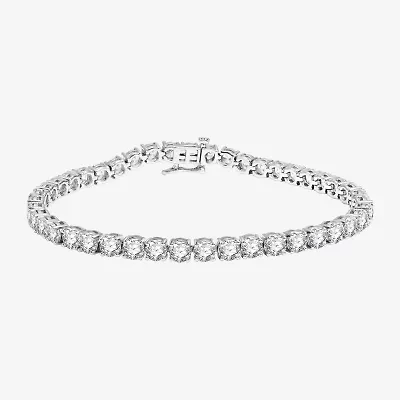 (H-I / Si2-I1) 11 CT. T.W. Lab Grown White Diamond 10K or 14K Yellow Gold 7.5 Inch Tennis Bracelet