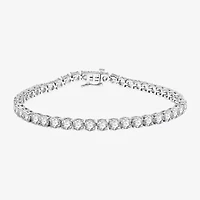 H-I / Si2-I1) CT. T.W. Lab Grown White Diamond 10K or 14K Yellow Gold Inch Tennis Bracelet