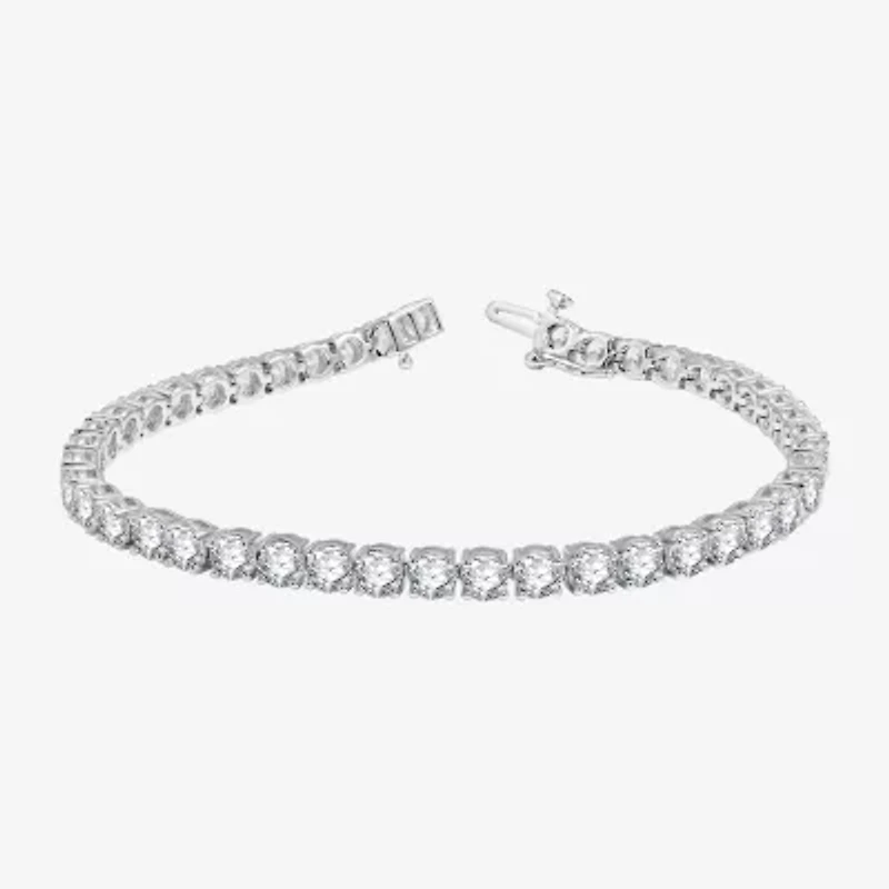 H-I / Si2-I1) CT. T.W. Lab Grown White Diamond 10K or 14K Yellow Gold Inch Tennis Bracelet