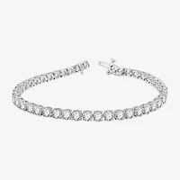 H-I / Si2-I1) CT. T.W. Lab Grown White Diamond 10K or 14K Yellow Gold Inch Tennis Bracelet