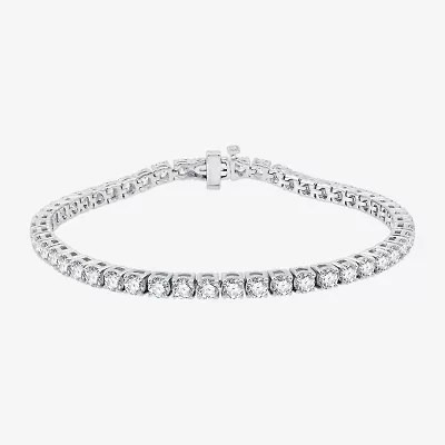 (H-I / Si2-I1) 8 CT. T.W. Lab Grown Diamond 10K or 14K White Yellow Gold Tennis Bracelet