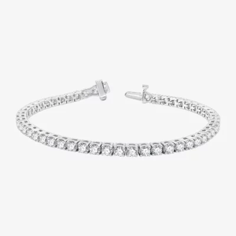 (H-I / Si2-I1) 8 CT. T.W. Lab Grown Diamond 10K or 14K White Yellow Gold Tennis Bracelet
