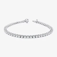 (H-I / Si2-I1) 7 CT. T.W. Lab Grown White Diamond 10K or 14K Yellow Gold 7.25 Inch Tennis Bracelet