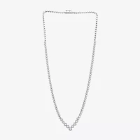H-I / I1) Womens CT. T.W. Lab Grown Diamond 10K or 14K White Yellow Gold Tennis Necklaces