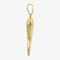 Italian Horn Mens 10K Gold Pendant