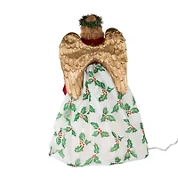 Kurt Adler 16in 10 Light Holiday Formal Angel Christmas Tree Topper