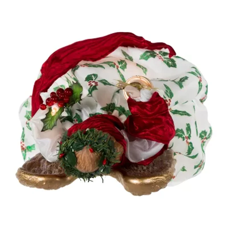 Kurt Adler 16in 10 Light Holiday Formal Angel Christmas Tree Topper
