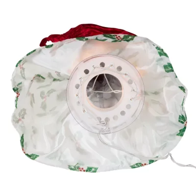 Kurt Adler 16in 10 Light Holiday Formal Angel Christmas Tree Topper