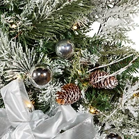 Kurt Adler Bow 2 Foot Pre-Lit Pine Christmas Tree