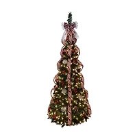 Kurt Adler 6 Foot Pre-Lit Collapsible Pre-Decorated Christmas Tree
