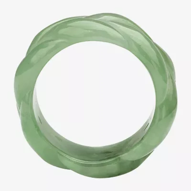Womens 11M Genuine Green Jade Band