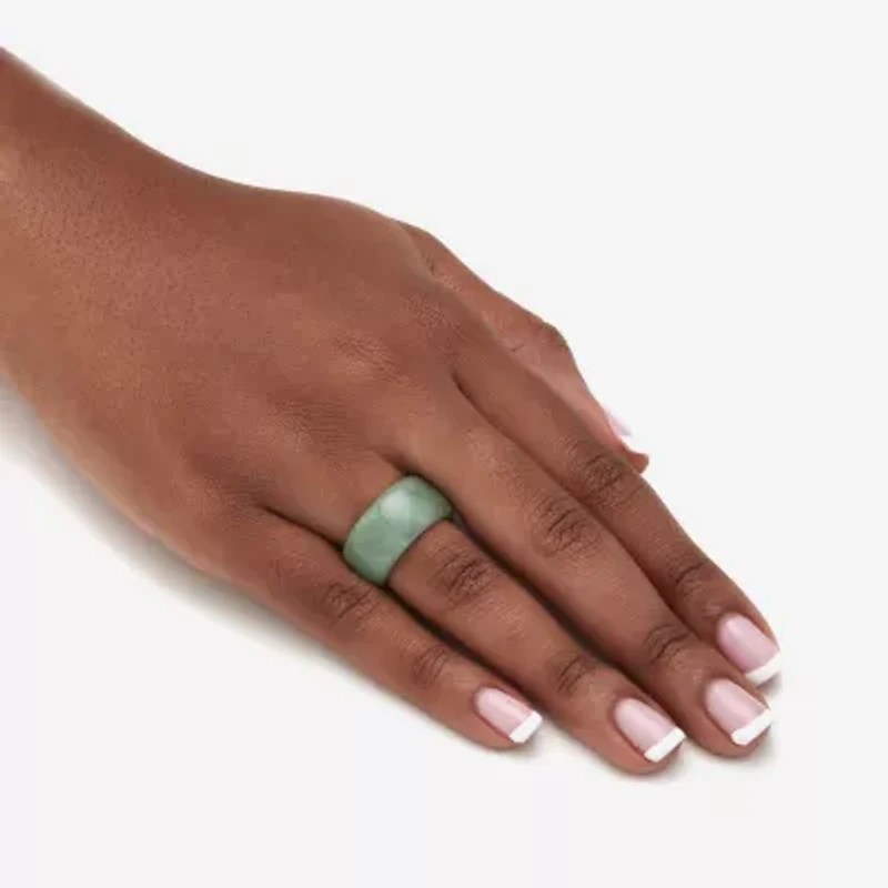 Womens 11M Genuine Green Jade Band