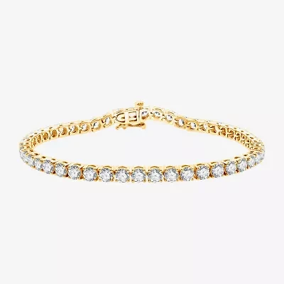 10 CT.T.W. (H-I / SI2-I1) Lab Grown Diamond 10K White or Yellow Gold Tennis Bracelet