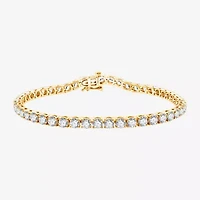 10 CT.T.W. (H-I / SI2-I1) Lab Grown Diamond 10K White or Yellow Gold Tennis Bracelet