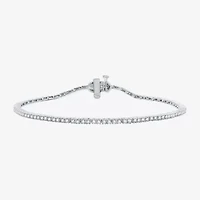 1 CT. T.W. Genuine White Diamond 10K or 14K Yellow Gold Tennis Bracelet