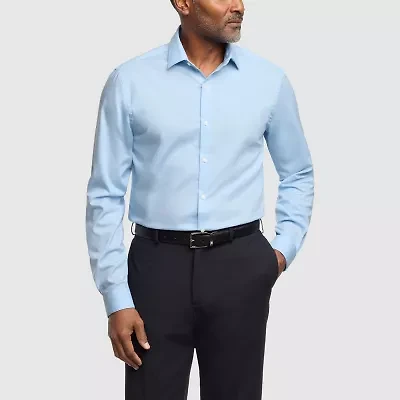 Van Heusen Comfort Performance Mens Slim Fit Stretch Fabric Wrinkle Free Long Sleeve Dress Shirt