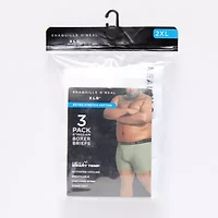 Shaquille O'Neal XLG Heiq Mens Big and Tall 3 Pack Boxer Briefs 346161